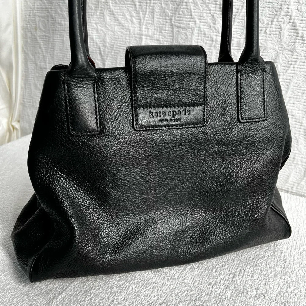 Kate Spade New York Bexley Anisha Black Pebbled Leather Shoulder Bag Satchel